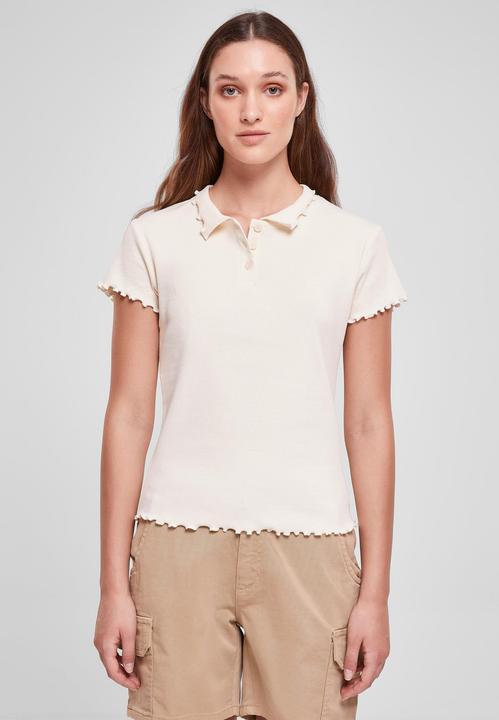 Actual product image Urban Classics Ladies Rib Polo Tee (S)