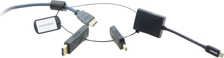 Image du produit AD-RING-6 Adaptateur Mini DisplayPort M vers HDMI F et (USB-C, HDMI, 45 cm)