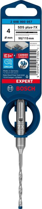 Produktbild Bosch Professional Zubehör EXPERT SDS plus-7X Hammerbohrer, 4 x 50 x 115 mm (4 Millimeter)