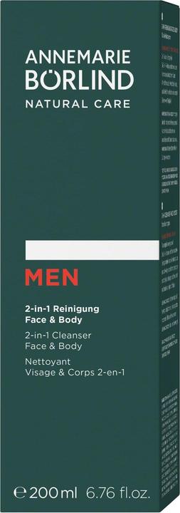 Produktbild Annemarie Börlind for Men Serie - Men System Energy Boost 2-in-1 Reinigung Face & Body (200 ml)