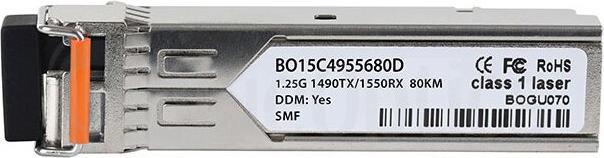 Produktbild BlueOptics Qlogic SFP-BXU54-80KM-QL kompatibler SFP BO15C4955680D