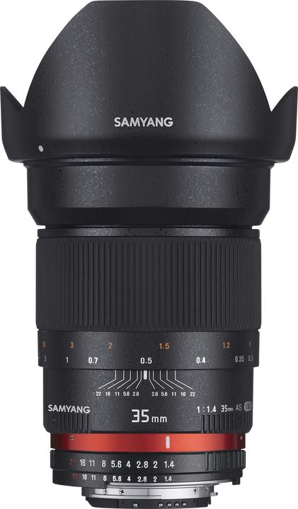 Samyang 35mm f/1.4 Canon EF AE (Canon EF-S, Canon EF, APS-C / DX, Plein format)