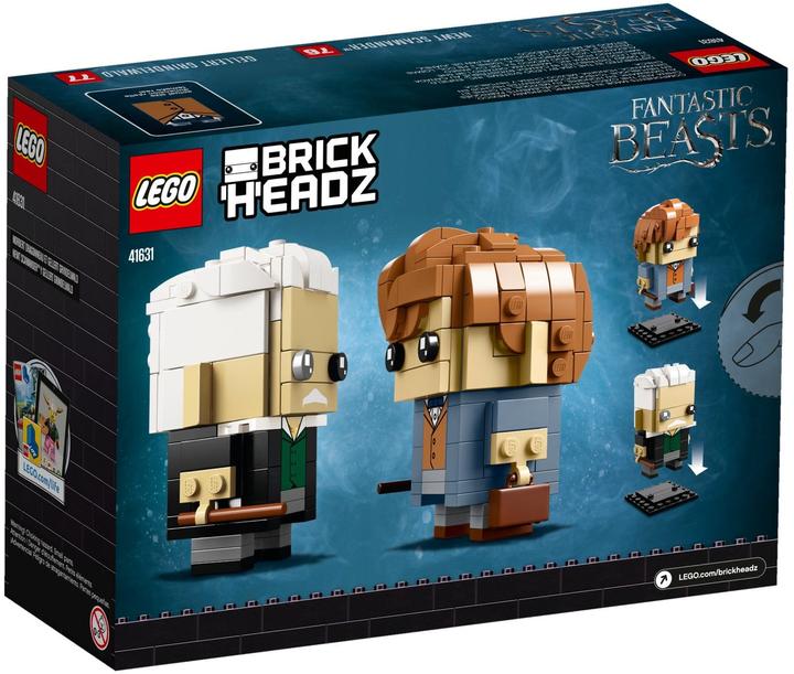 Actual product image LEGO Brickheadz Newt Scamander & Gellert Grindelwald 41631 (41631, LEGO Brickheadz)