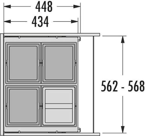 Immagine prodotto Hailo Einbau Abfallsammler 361086 (4 l)