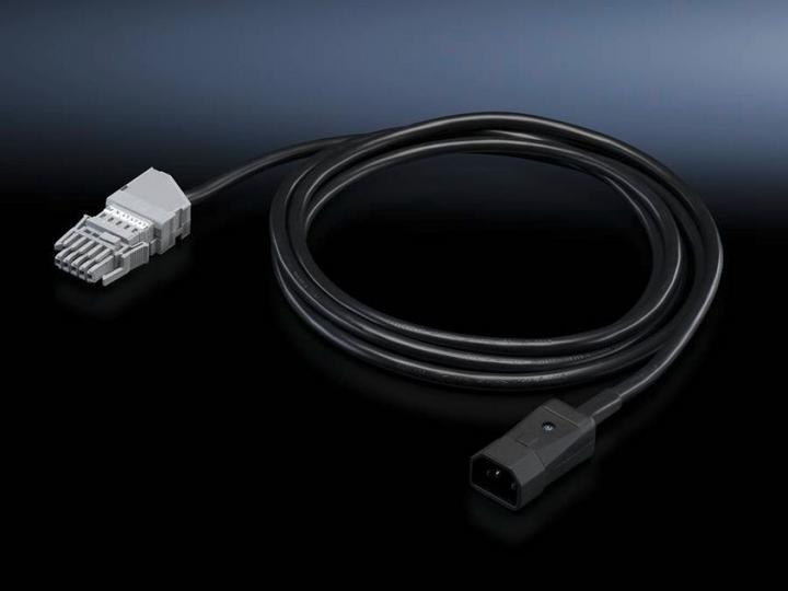 Produktbild Rittal Connection cable for PSM rail Power System Module IEC 320 connector C14