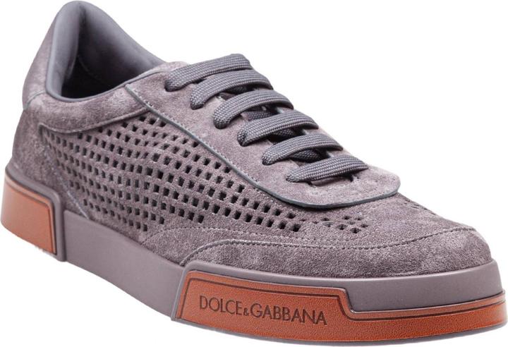 Dolce & Gabbana portofino yacht suede sneakers lead color