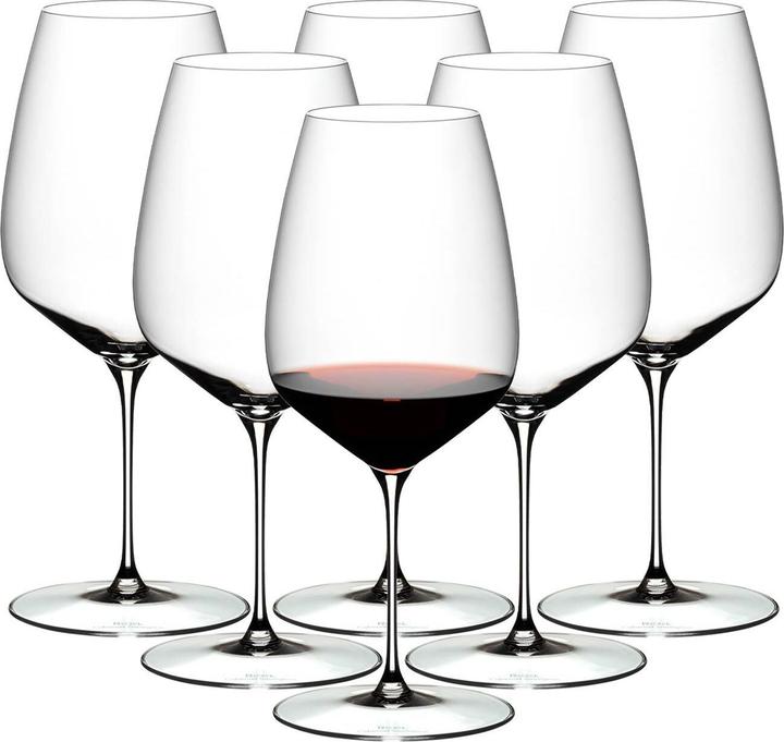 Riedel Veloce Cabernet / Merlot Weingläser (83 cl, 6 Gläser, Rotweingläser)