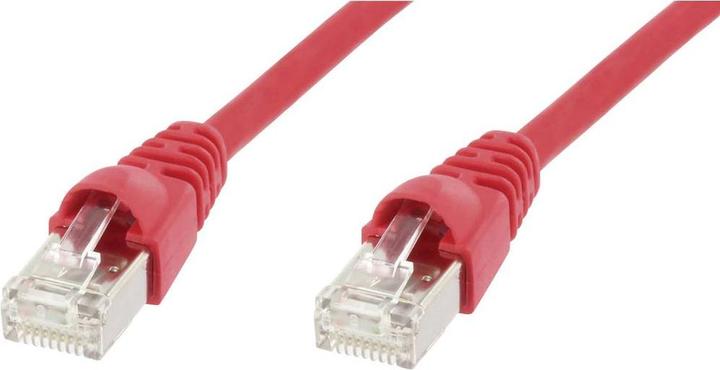 Immagine prodotto Telegärtner Cavo patch, Cat.6A (profondo), S/FTP, 3,0 m, rosso senza alogeni, schermatura a coppie di lamine e (S/FTP, CAT6a, 3 m)