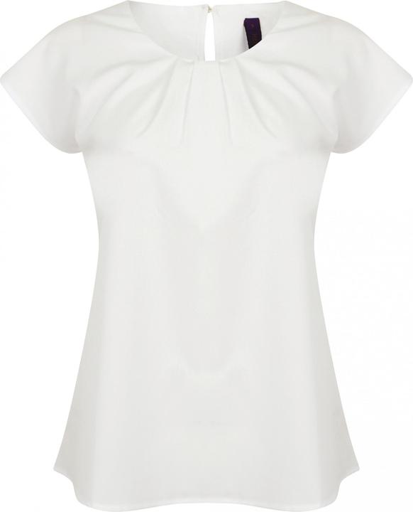 Actual product image Henbury Women's pleated collar blouse (S)