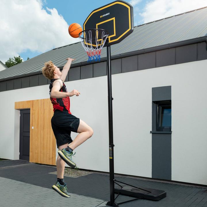 Image du produit Gymrex Basketballkorb mit Ständer Basketballanlage wetterfest Korbanlage 200-305cm