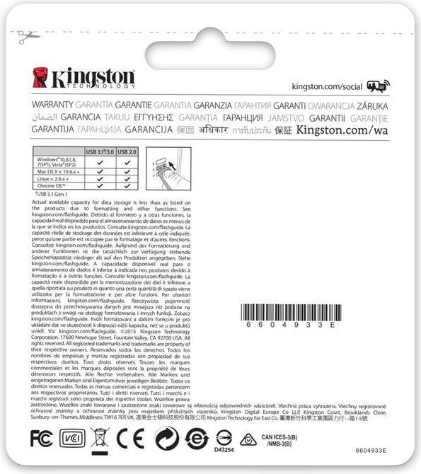 Produktbild Kingston DataTraveler 100 G3 (32 GB, USB-A)