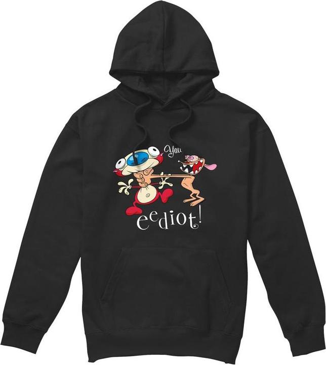 Immagine prodotto Ren & Stimpy You Eediot Felpa con Cappuccio Uomo (XL)