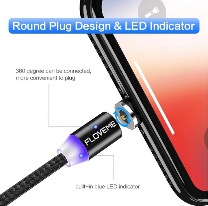 Produktbild Floveme Insnap Lightning Ladekabel mit magnetischem Stecker (USB 3.0)