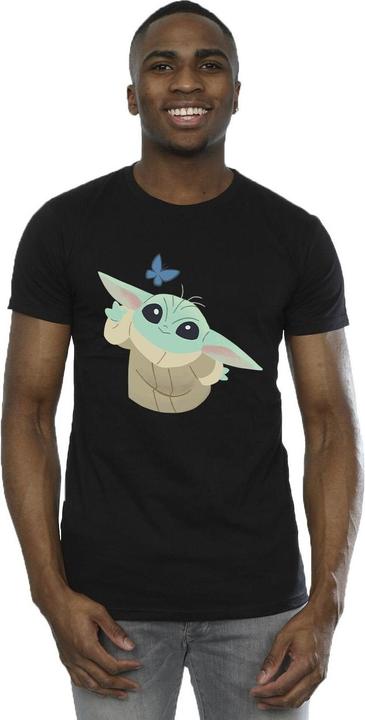 Immagine prodotto Star Wars The Mandalorian Butterfly Catching Maglietta Uomo (4XL)