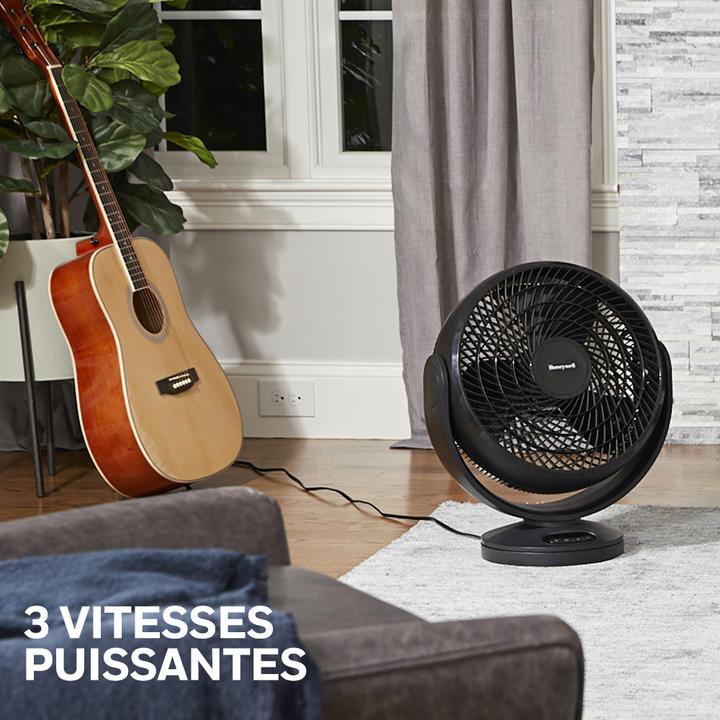 Actual product image Honeywell HF715BE4 Black Turbo Force Floor Fan with Oscillation (64 dB)