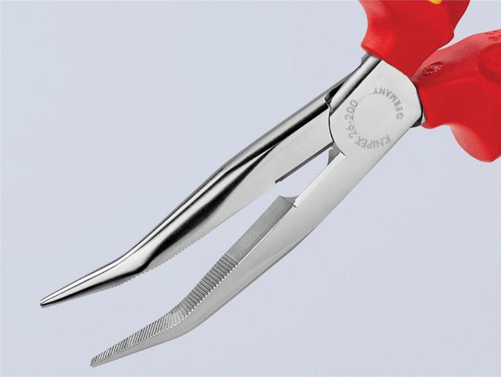 Image du produit Knipex Vde Long Bent Snipe Nose Side Cutting Pliers 200mm (200 mm)