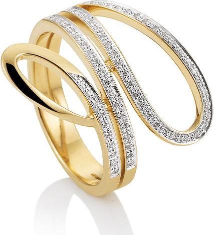 Breuning RING - BRILL. 0,272 Ct. H/si (48, 585/14 K Gold)