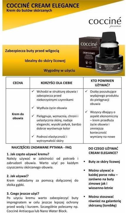 Actual product image Cocciné Farblose Creme für Glattleder (1 x)