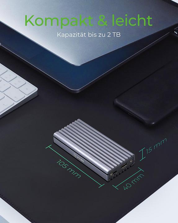 Produktbild Icy Box IB-1817M-C31 (M.2 2230, M.2 2242, M.2 2260, M.2 2280, M.2)
