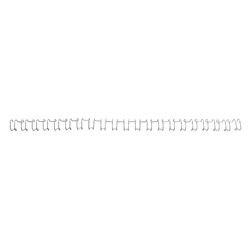 Actual product image GBC Binder back wire, 8 mm, 21 rings, silver