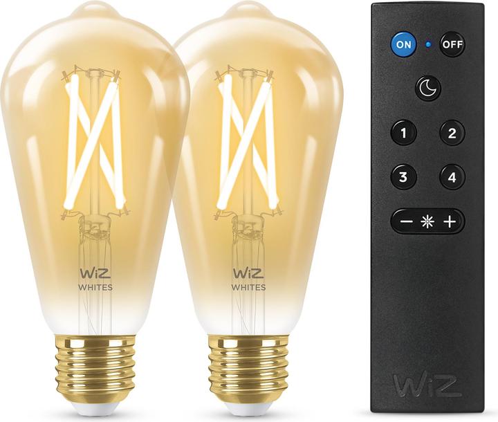 Produktbild WiZ Amber (E27, 7 W, 640 lm, 2 x, F)