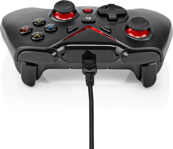 Produktbild Nedis Gamepad | USB Type-A | Stromversorgung über USB | PC | Anzahl Knöpfe: 12 | Kabellänge: 1.60 m (PC)