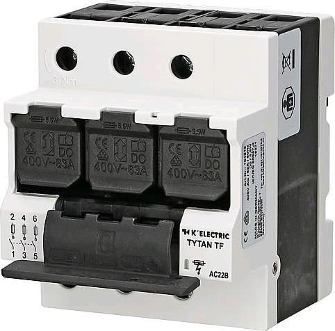 K'Electric TYTAN TF D0SicherLasttrennschalter 3polig 4TE (Neozed-Sicherung, 32 A)