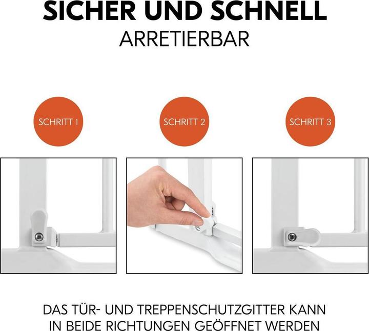 Produktbild Hauck Tür- & Treppenschutzgitter Türschutzgitter Clear Step Autoclose 2 +