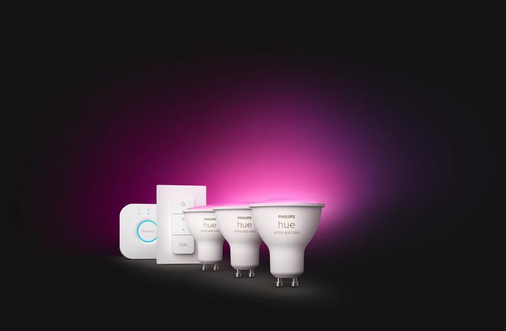 Immagine prodotto Philips Hue Starter set White & Color Ambiance (GU10, 5.70 W, 350 lm, 3 x, G)