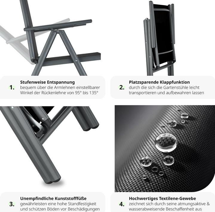 Produktbild tectake Sitzgruppe (150 cm)