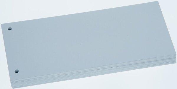 Produktbild Büroring Trennstreifen weiss, 10,5 x 22,8 cm, 190g/qm Karton, gelocht, 100 Stück