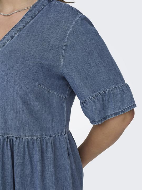 Image du produit Only Coupe décontractée Col en V Manches cloches Robe courte en jean (42)