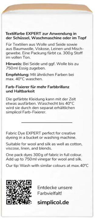 Produktbild MGA Textilfarbe expert, maisgelb 150 g (Maisgelb, 150 ml)