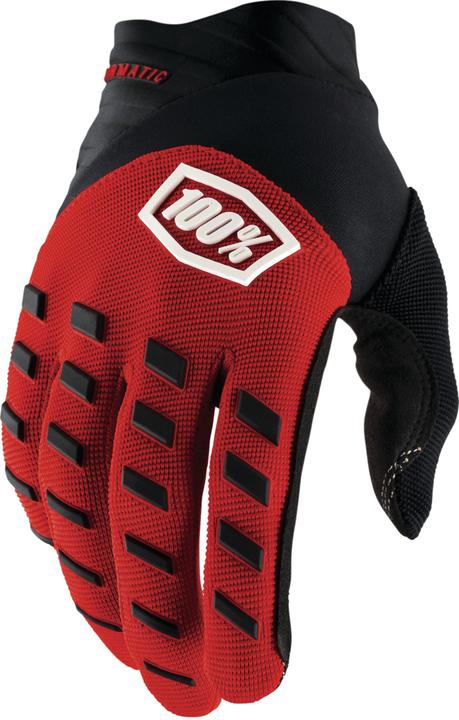 Produktbild 100% Airmatic Handschuhe rot-schwarz L (L)