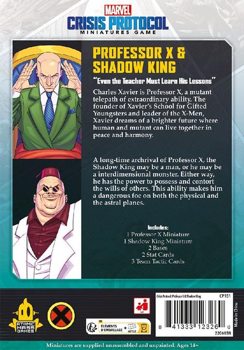 Actual product image Atomic Mass Games Marvel Crisis Protocol - Professor X & Shadow King (German)