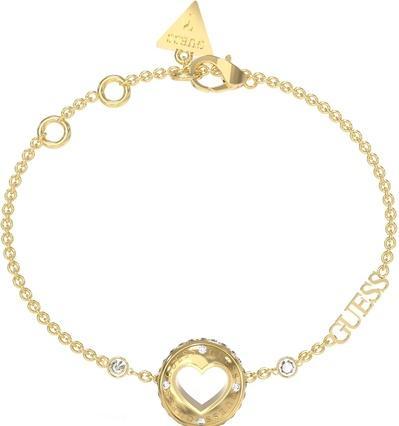 Actual product image Guess Delicate gold-plated Rolling Hearts bracelet JUBB03344JWYG - Dimension: 14.5 - 18.5 cm - S (14.60 cm, Stainless steel)