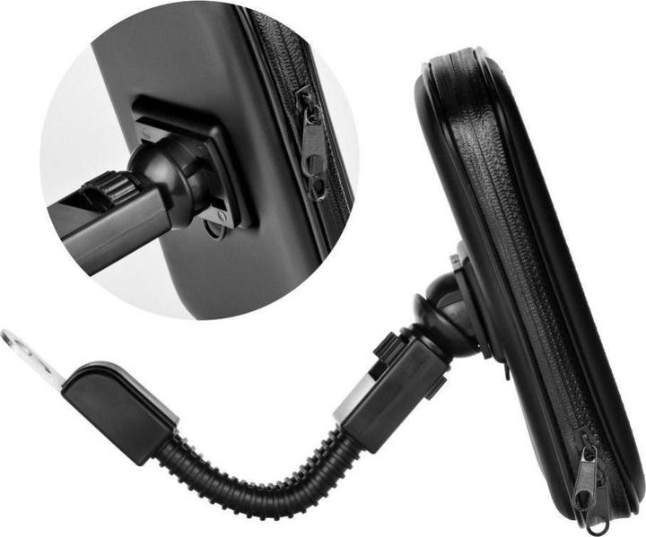 Immagine prodotto OEM Stylus Motorcycle holder for mobile phone waterproof with zip ( 6,4" - 8" ) black