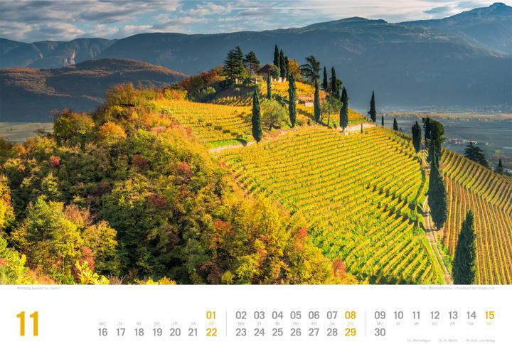 Produktbild Südtirol - von Bozen bis zu den drei Zinnen - ReiseLust Kalender 2026 (45 x 33 cm, Harter Einband, Deutsch)