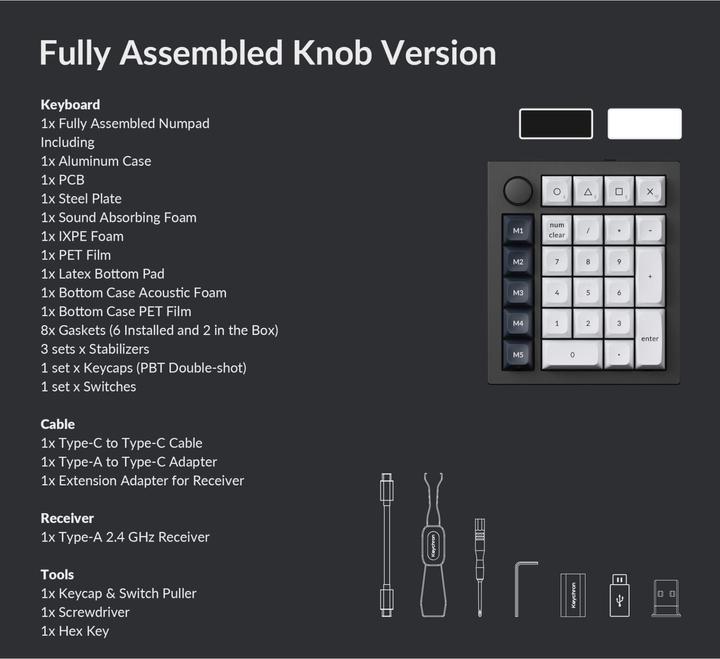 Produktbild Keychron Q0 Max (Nummernblock, Kabellos, Kabelgebunden)