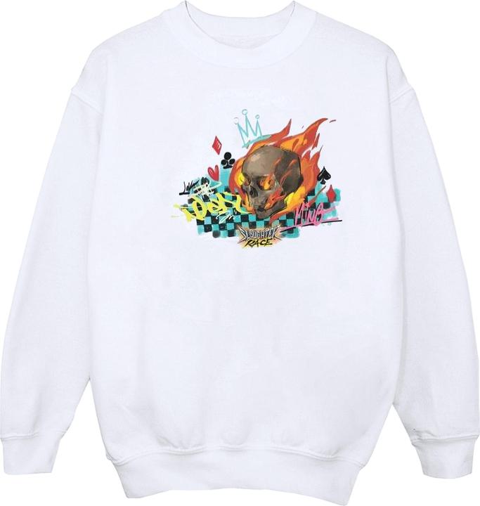 Disney Wreck It Ralph Race Skull Sweatshirt (L)