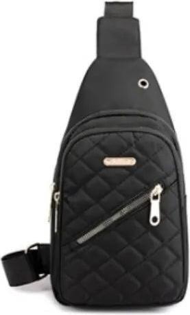 Only-Bags.Store Grosse Kapazität bestickt mehrschichtige einfache Oxford Tuch Crossbody Brusttasche Outdoor Freizeit