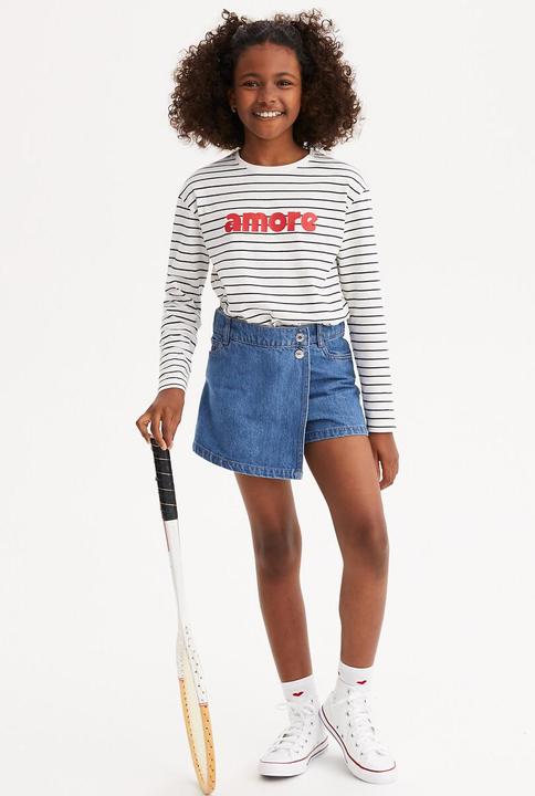 Image du produit La Redoute Collections Jupe courte en jean (110)