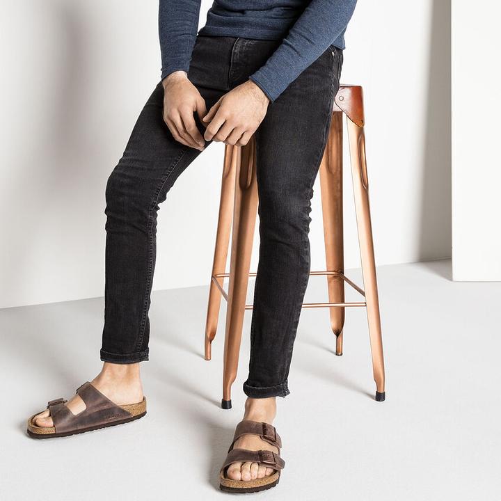 Actual product image Birkenstock Arizona SFB oiled nubuck leather normal (43)