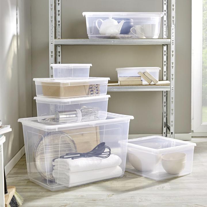 Image du produit HomeZone Multibox 18L incl. couvercle Bea (39 x 33.5 x 18 cm, 18 l)