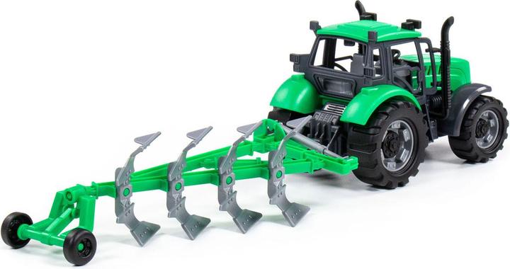 Image du produit Polesie Tracteur Cavallino avec charrue verte, échelle 1:32