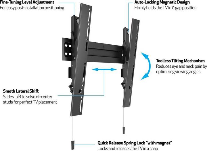 Produktbild Hagor MVW Superslim Tilt 400 (Wand, 55", 35 kg)