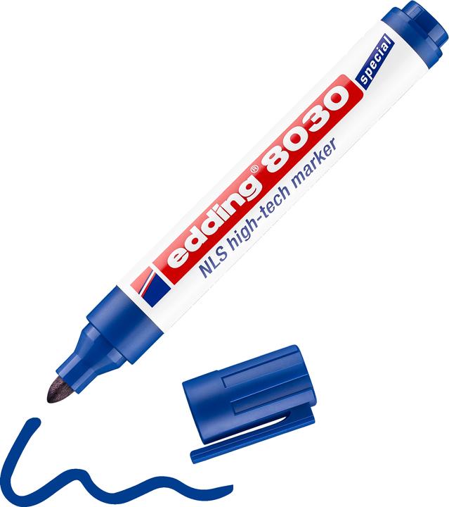 Produktbild Edding Hightech Marker 8030 NLS (Blau, 3 mm, 1 x)