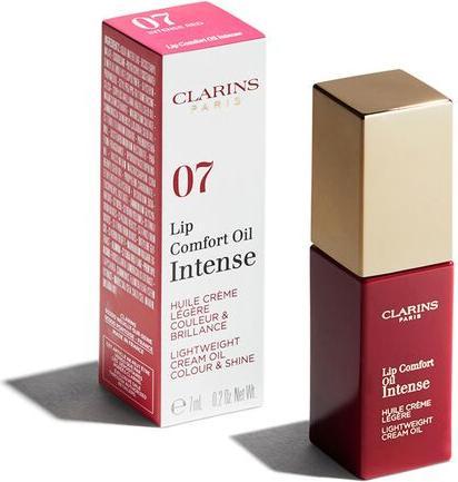 Actual product image Clarins Lip Comfort Oil Intense - Intense Red 07 (No. 07 Intense Red)