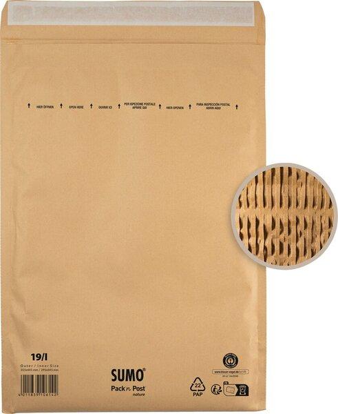 Actual product image Magni Mayer paper padded bag 295x445mm br aun inner size 295x445mm white (10 x)