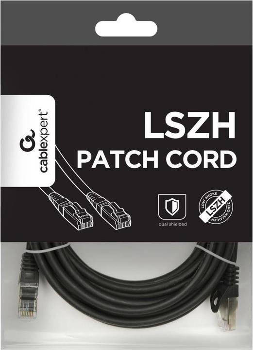 Image du produit Gembird Câble cat.6A SFTP LSZH Patch cord 3m (czarny) (S/FTP, CAT6a, 3 m)